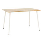 Τραπεζαρία Cuba-Parker  σετ 5τεμ sonoma-λευκό 120x80x75εκ