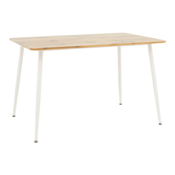 Τραπεζαρία Cuba-Parker  σετ 5τεμ sonoma-λευκό 120x80x75εκ