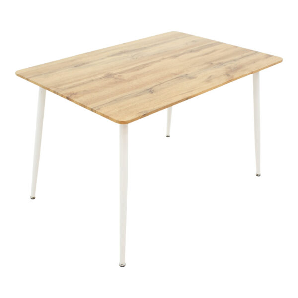 Τραπεζαρία Cuba-Parker  σετ 5τεμ sonoma-λευκό 120x80x75εκ