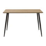 Τραπεζαρία Cuba-Bella  σετ 5τεμ mdf σε sonoma-ανθρακί απόχρωση 120x70x76cm