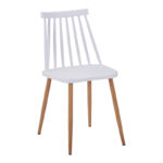 Τραπεζαρία Manka Ι-Aurora I  σετ 3τεμ σε λευκή απόχρωση 80x80x77εκ