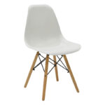 Τραπεζαρία Manka-Julita  σετ 5τεμ σε λευκή απόχρωση 110x80x77εκ