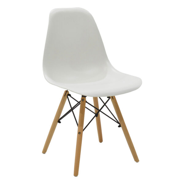 Τραπεζαρία Manka-Julita  σετ 5τεμ σε λευκή απόχρωση 110x80x77εκ