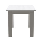 Τραπεζαρία Manka-Julita  σετ 5τεμ σε λευκή απόχρωση 110x80x77εκ