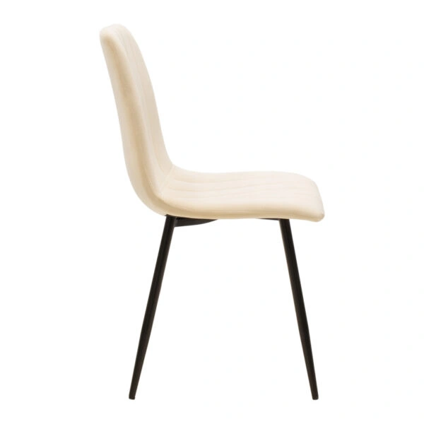 Τραπεζαρία Natali-Noor σετ 5τεμ MDF λευκό-μπεζ-μαύρο 120x80x76εκ