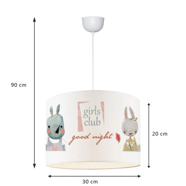 Παιδικό φωτιστικό οροφής Tally  πολύχρωμο Φ30x20εκ