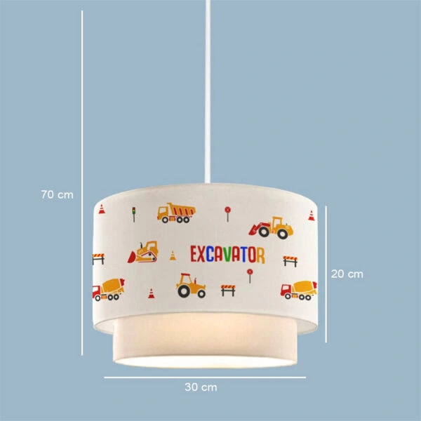 Παιδικό φωτιστικό οροφής Jannah  πολύχρωμο Φ30x20εκ