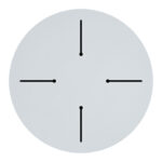 Επιφάνεια τραπεζιού Fervor  HPL ivory Φ69εκ πάχους 12mm