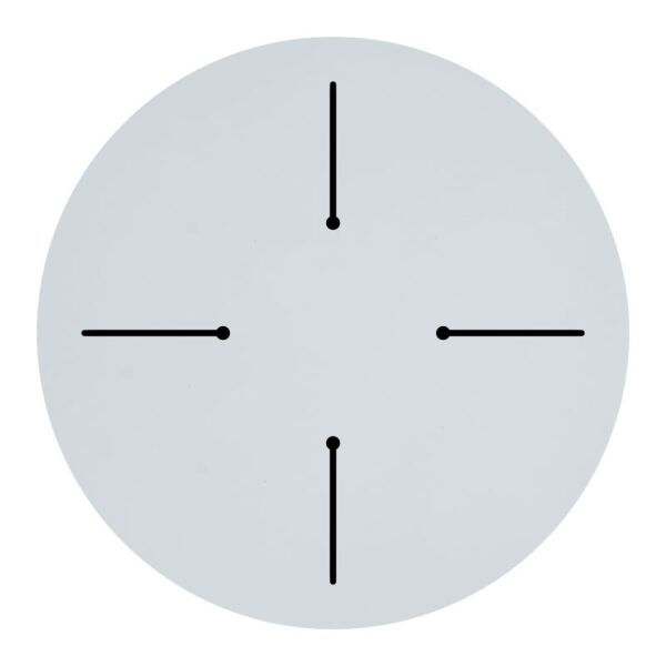 Επιφάνεια τραπεζιού Fervor  HPL ivory Φ69εκ πάχους 12mm