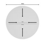 Επιφάνεια τραπεζιού Fervor  HPL ivory Φ69εκ πάχους 12mm