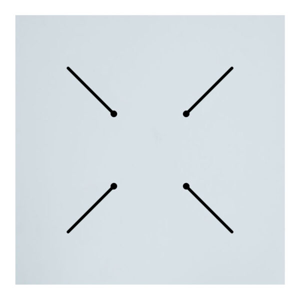 Επιφάνεια τραπεζιού Fervor  HPL ivory 70x70εκ πάχους 12mm