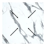 Επιφάνεια τραπεζιού Melody HPL λευκό μαρμάρου 70x70εκ πάχους 12mm