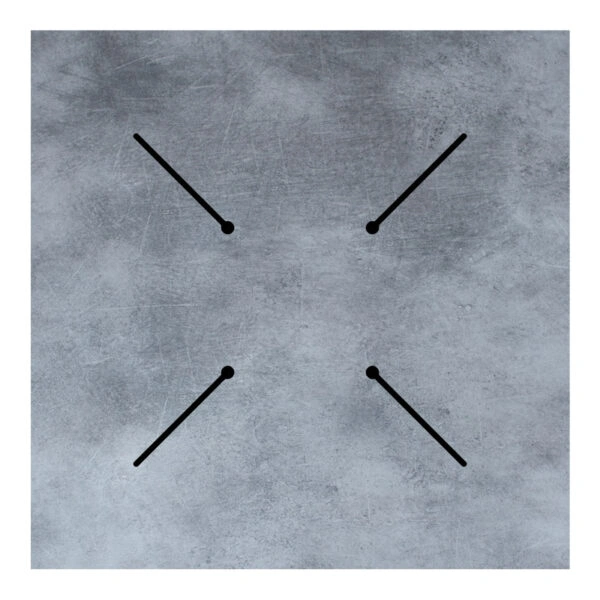 Επιφάνεια τραπεζιού Inspire  HPL γκρι cement 69x69εκ πάχους 12mm