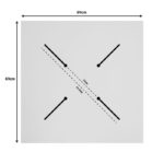 Επιφάνεια τραπεζιού Noble  HPL καρυδί 69x69εκ πάχους 12mm