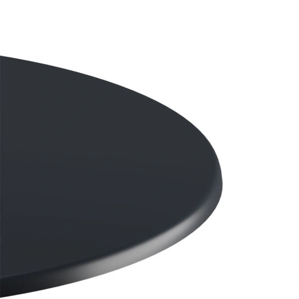 Επιφάνεια τραπεζιού Scenic Werzalit μαύρο Φ70εκ πάχους 35mm