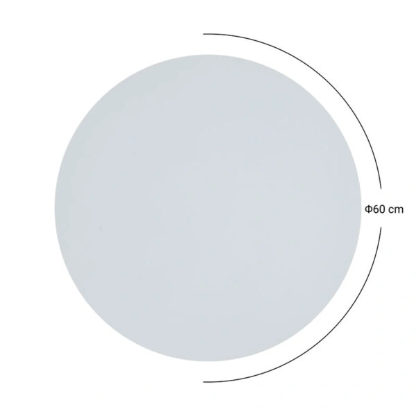 Επιφάνεια τραπεζιού Sizzle Werzalit ανθρακί cement Φ60εκ πάχους 25mm