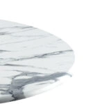 Επιφάνεια τραπεζιού Solace Werzalit λευκό μαρμάρου Φ60εκ πάχους 25mm