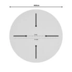 Επιφάνεια τραπεζιού Spritz  Werzalit φυσικό Φ60εκ πάχους 25mm