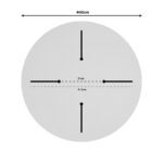 Επιφάνεια τραπεζιού Bounty  Werzalit καρυδί Φ60εκ πάχους 25mm