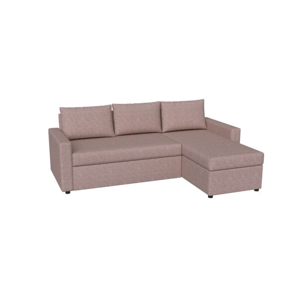Concept Γωνιακός Καναπές Κρεβάτι με Αναστρέψιμη Γωνία & Αποθηκευτικό Χώρο Σάπιο Μήλο 218x153x80cm