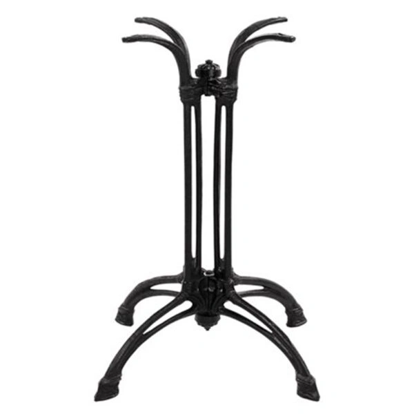 Βάση τραπεζιού Jewel  μαντέμι τετράνυχη μαύρη 72εκ