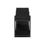 Έπιπλο τηλεόρασης Standi σε μαύρο-μαύρο μαρμάρου απόχρωση 120x25x36.8εκ