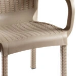 Τραπεζαρία Icon-Festive σετ 5τεμ PP σε cappuccino απόχρωση