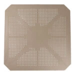Τραπέζι Icon  PP σε απόχρωση cappucino 80x80x74.5εκ