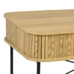 Γραφείο εργασίας Scandi  MDF/Metal σε φυσική απόχρωση με μεταλλικά μαύρα πόδια 120x60x76,5εκ