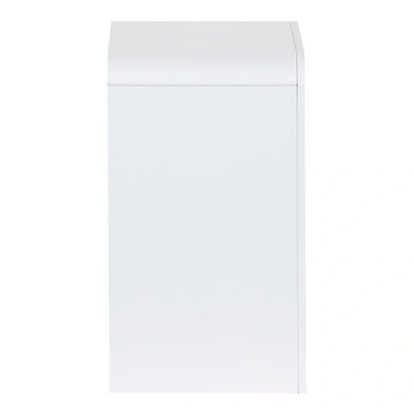 Κομοδίνο Zeplen MDF σε λευκή απόχρωση 40x30x53εκ