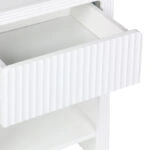 Κομοδίνο Zeplen MDF σε λευκή απόχρωση 40x30x53εκ