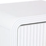 Κομοδίνο Zeplen MDF σε λευκή απόχρωση 40x30x53εκ