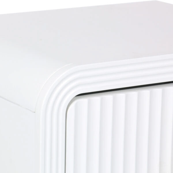 Κομοδίνο Zeplen MDF σε λευκή απόχρωση 40x30x53εκ