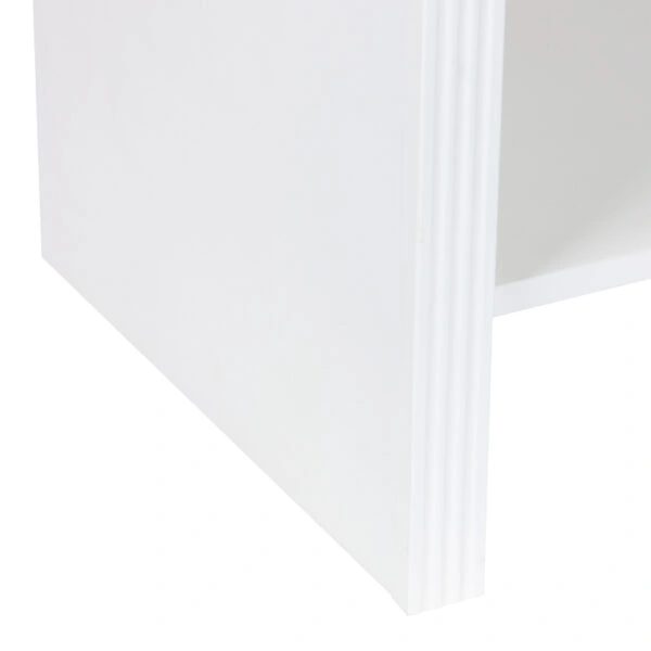 Κομοδίνο Zeplen MDF σε λευκή απόχρωση 40x30x53εκ