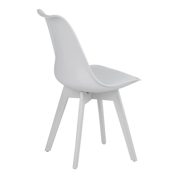 Καρέκλα Gaston I  PP-PU σε λευκή απόχρωση 48.5x53.5x81.5εκ