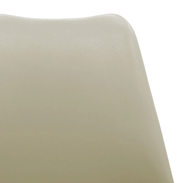 Καρέκλα Gaston pp-pu σε cappuccino απόχρωση με ξύλινο πόδι σε φυσική απόχρωση 48.5x53.5x83εκ