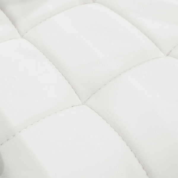 Καρέκλα επισκέπτη στοιβαζόμενη Otlen λευκό pu-πόδι χρωμίου 47x45x87εκ