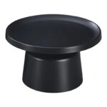 Τραπέζι σαλονιού Ginoze  μέταλλο σε μαύρη απόχρωση Φ70x41εκ