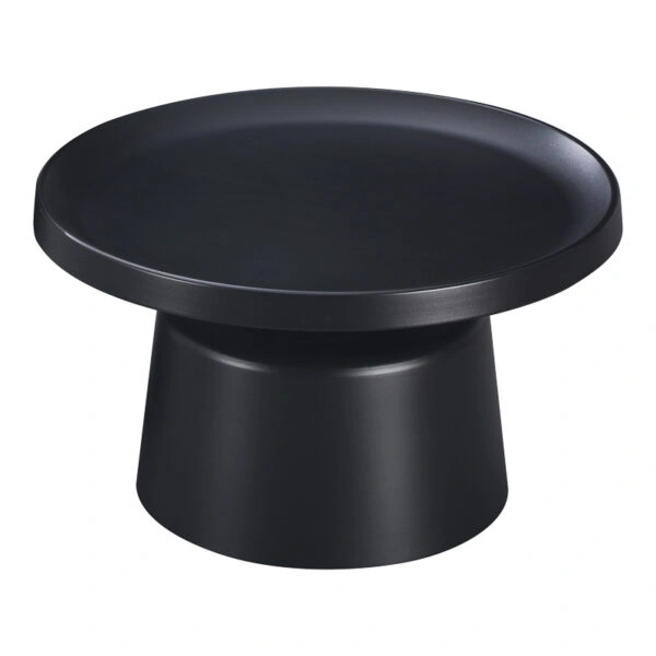 Τραπέζι σαλονιού Ginoze  μέταλλο σε μαύρη απόχρωση Φ70x41εκ