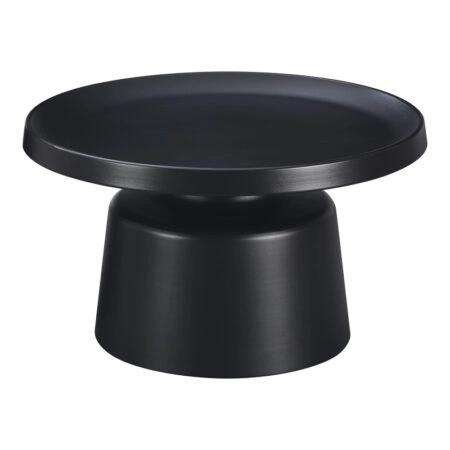 Τραπέζι σαλονιού Ginoze  μέταλλο σε μαύρη απόχρωση Φ70x41εκ