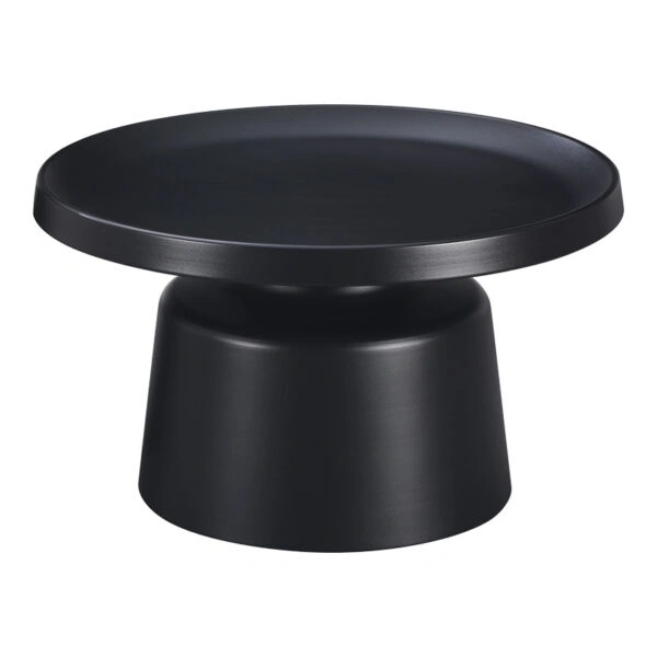 Τραπέζι σαλονιού Ginoze  μέταλλο σε μαύρη απόχρωση Φ70x41εκ