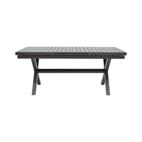 Τραπέζι επεκτεινόμενο Dagyn ανθρακί αλουμίνιο 180-240x90x76εκ