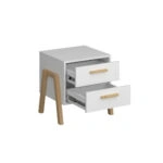 Κομοδίνο Belle Λευκό 50x41x49cm