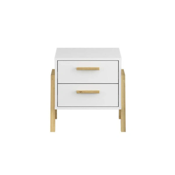 Κομοδίνο Belle Λευκό 50x41x49cm