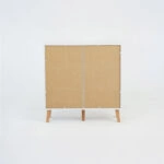 Συρταριέρα Timmy Λευκό-Γραφίτη-Γκρι 90x36x92cm