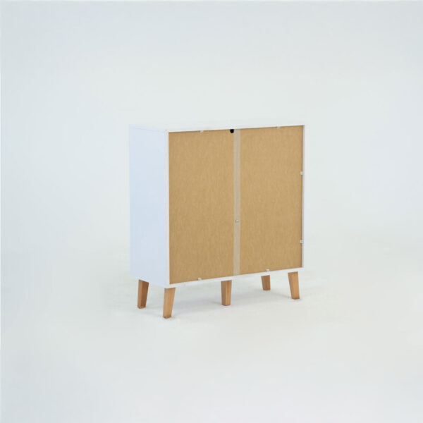 Κομότα Timmy Λευκό-Γραφίτη-Γκρι 84x36x92cm