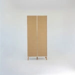 Ντουλάπα Timmy 2D Λευκό-Γραφίτη-Γκρι 90x50x199cm