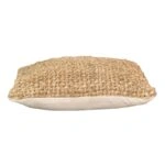 Μαξιλάρι Petron Inart φυσικό γιούτα 45x45x12.5εκ