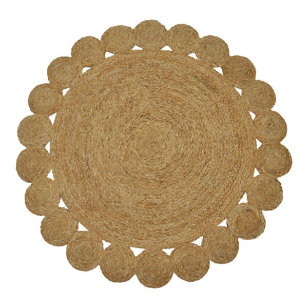 Χαλί Voni Inart φυσικό γιούτα Φ100x1εκ