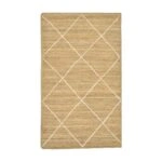 Χαλί Strike Inart μπεζ-εκρού γιούτα 120x180x1εκ